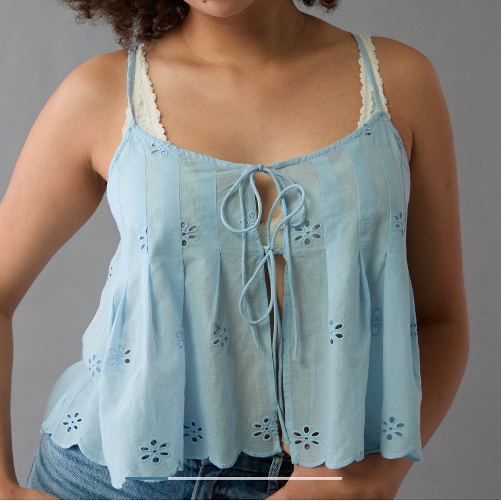 AE Tie Front Flyaway Cami
